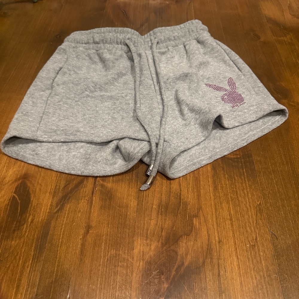 Gray Women's Playboy Mafia Shorts